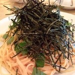 オレッツォ - 明太子としそのパスタ 大盛りを頂きました。