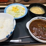 松屋 - デミグラスソースハンバーグ定食