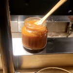 挽肉と米 - 自家製味噌だれ