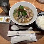 Ginza Kagari - 蛤と牡蠣　¥1500 + 白ごはん　¥150