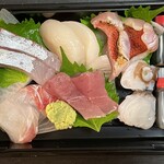 Uoza Okinoya - 造り6種盛り1200円