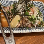 Hig - 鶏タタキ　柚子胡椒つけてさらに美味しい！
