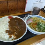 元祖えびすやうどん - カレーライスセット760円　ライス大盛+100円、うどん大盛+100円で系960円