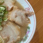 一楽ラーメン - ラーメン大盛り850円　右