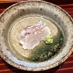 日本料理 別府 廣門 - 天然鯛炙り　炭火