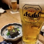 Honkaku Itamae Izakaya Osakana Souhonke - まずは、の生ビール