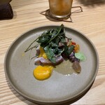 イタリア料理とお菓子のお店 マッキア - スジカツオ・ピーナツカボチャソース