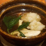 よろにく - 松茸とコプチャンの土瓶蒸し（2013/10）