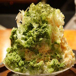 よろにく - 抹茶キャラメルのかき氷（特別メニュー）（2013/10）