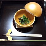 よし町 - うわばみ草煮浸し