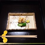 よし町 - 伊勢海老香味焼　オクラ