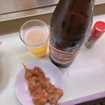 のんきや - キリン大瓶とどて2本