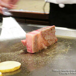 鉄板焼ステーキ 一ッ葉ミヤチク - 