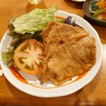 あさぎり荘 - 豚のソテー。割りと厚め。