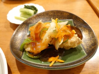 아사가리소우 - 생선 남반? 소스가 얹혀진.