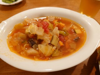 아사가리소우 - 채소가 가득한 미네스트로네 수프.