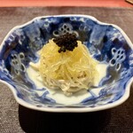Ji-Cube - 干し豆腐と金糸瓜の山椒油和え キャビアのせ