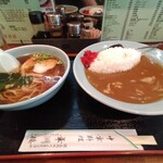 華洲楼 - カレーライスと小ラーメンセット