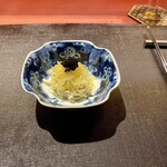 Ji-Cube - 干し豆腐と金糸瓜の山椒油和え キャビアのせ