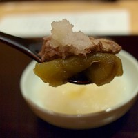 個室会席 北大路 - "旬の物：松茸と国産牛塩蒸し　季節の野菜"