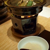 個室会席 北大路 - "旬の物：松茸と国産牛塩蒸し　季節の野菜"
                