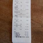 お酒と中華 eito - レシート２