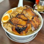 Ramentonkotusenmonissei - 二郎系ラーメン(メンマ,チャーシュー4枚,味玉)