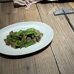 moltal - 砂肝のコンフィと福耳なんばんのソテー、880円