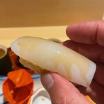 銀座 しのはら - スミイカの握り