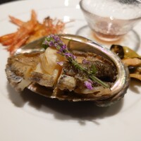鉄板焼き あさひ - 鮑