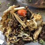 Okonomiyaki Hirano - うどんライス、松茸入りすき焼き❣️