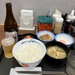 Matsuya - Wで選べる玉子かけごはん290円、100円引き瓶ビール390円