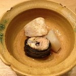 春草 - 13.9月　子持ち鮎昆布巻き、海老芋、蕪