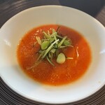 燕三条イタリアンBit - ガスパチョ　新潟県産トマトの冷製スープ