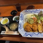Shigekatsu - 盛合せ定食(ヒレ・チキン・ロール)