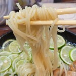 三谷製麺所 - 綺麗な細麺だこと