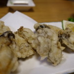 蔵 - 牡蠣の天ぷら10個で500円ほど