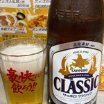 中国料理 布袋 - 中瓶ビール(サッポロ)