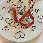 ラ・ブランシュ - 連れの誕生日プレート