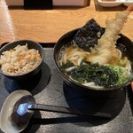さぬきうどん　ゆう庵 - 天ぷらうどん定食