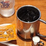 Komeda Ko-Hi-Ten - コメダ珈琲店 ダイワロイネットホテル京橋店 アイスコーヒー 税込600円 豆菓子付き