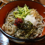 なめとこ山庵 - 連れの食べた梅おろし蕎麦