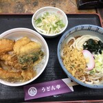 うどん市 - 市天丼セットの全容