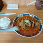 味の万雷 - 激辛みそ(大盛)やわらかチャーシュー&小ライスをば…‥