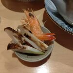 Sushi Tempura Gosakutei - ●ﾗﾝﾁ。定食と単品。刺(鮑ｱﾜﾋﾞ刺1738X2+ｲｸﾗ1078)+松茸土瓶蒸1738X2+ｶﾝﾊﾟﾁｶﾏ塩焼1078+天婦羅定食1580=10,688円