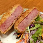 Thick-sliced ham cutlet