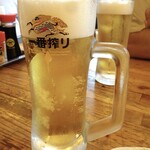 大衆ホルモン タツ屋 - 生ビール