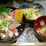 すし処 ととや - すし処 ととや ＠新板橋 ランチ あじ丼 800円