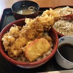 不動そば - 海老天丼