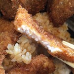 Tonkatsu Masachan - 昔の　美味しい！断面！！薄く叩いて揚げてる！